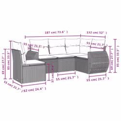 VidaXL 3253716 set mobili da esterno