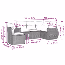 VidaXL 3253719 set mobili da esterno - Vista aggiuntiva 3
