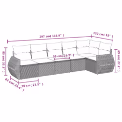 VidaXL 3253723 set mobili da esterno