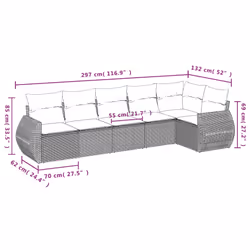 VidaXL 3253737 set mobili da esterno