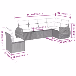 VidaXL 3253775 set mobili da esterno