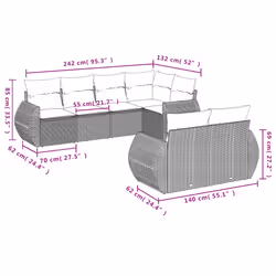 VidaXL 3253943 set mobili da esterno