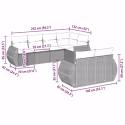 VidaXL 3253949 set mobili da esterno - Vista aggiuntiva 3