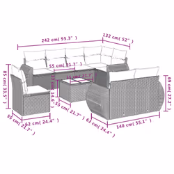VidaXL 3253975 set mobili da esterno