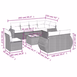 VidaXL 3253990 set mobili da esterno