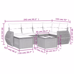 VidaXL 3253995 set mobili da esterno