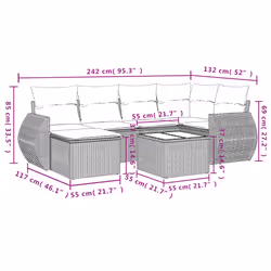 VidaXL 3253996 set mobili da esterno