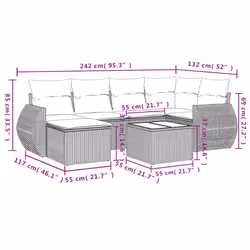 VidaXL 3254002 set mobili da esterno