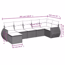 VidaXL 3254015 set mobili da esterno