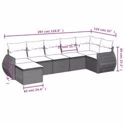 VidaXL 3254016 set mobili da esterno