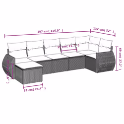 VidaXL 3254030 set mobili da esterno