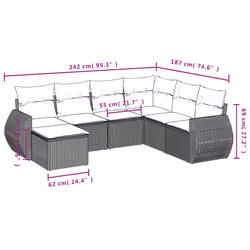 VidaXL 3254035 set mobili da esterno