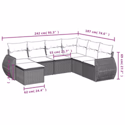 VidaXL 3254036 set mobili da esterno
