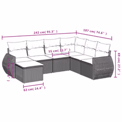 VidaXL 3254045 set mobili da esterno - Vista aggiuntiva 3