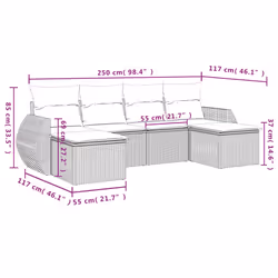 VidaXL 3254053 set mobili da esterno