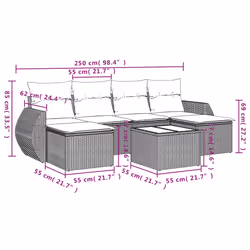 VidaXL 3254065 set mobili da esterno