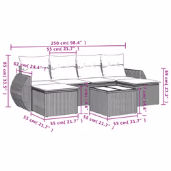 VidaXL 3254067 set mobili da esterno - Vista aggiuntiva 3