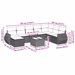 VidaXL 3254099 set mobili da esterno - Vista aggiuntiva 3