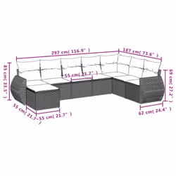 VidaXL 3254106 set mobili da esterno