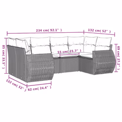 VidaXL 3254113 set mobili da esterno