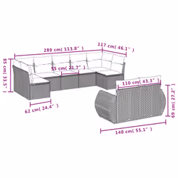 VidaXL 3254155 set mobili da esterno