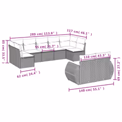 VidaXL 3254165 set mobili da esterno