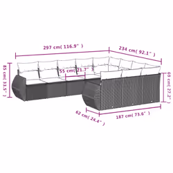 VidaXL 3254222 set mobili da esterno