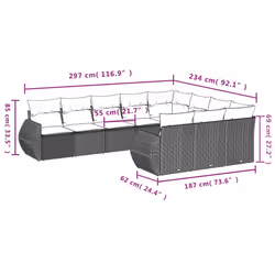 VidaXL 3254223 set mobili da esterno