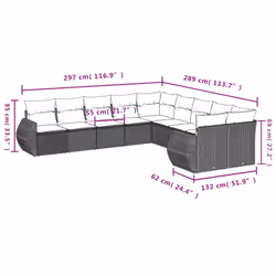VidaXL 3254245 set mobili da esterno