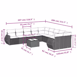 VidaXL 3254256 set mobili da esterno
