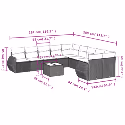 VidaXL 3254257 set mobili da esterno