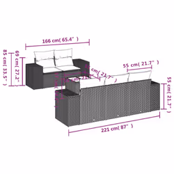 VidaXL 3254633 set mobili da esterno