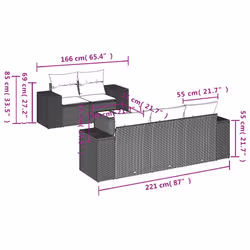 VidaXL 3254636 set mobili da esterno