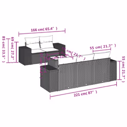 VidaXL 3254637 set mobili da esterno