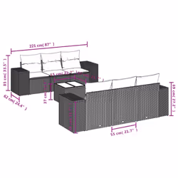 VidaXL 3254643 set mobili da esterno