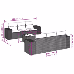 VidaXL 3254645 set mobili da esterno