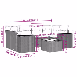 VidaXL 3254652 set mobili da esterno
