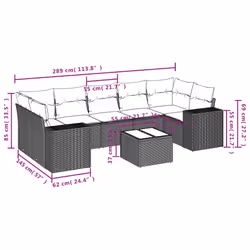 VidaXL 3254677 set mobili da esterno