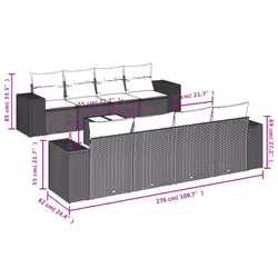 VidaXL 3254682 set mobili da esterno