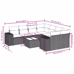 VidaXL 3254696 set mobili da esterno