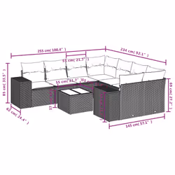 VidaXL 3254697 set mobili da esterno