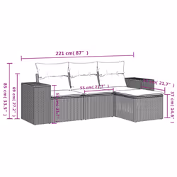 VidaXL 3254806 set mobili da esterno