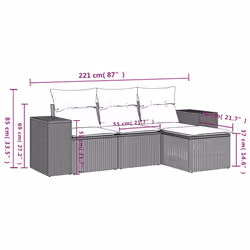 VidaXL 3254813 set mobili da esterno