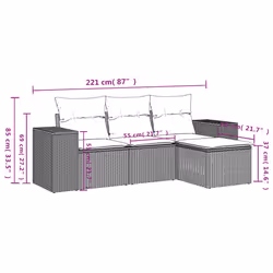 VidaXL 3254816 set mobili da esterno