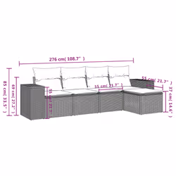 VidaXL 3254829 set mobili da esterno