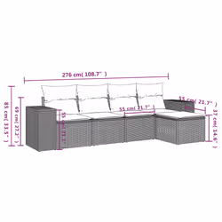 VidaXL 3254835 set mobili da esterno