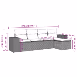 VidaXL 3254837 set mobili da esterno