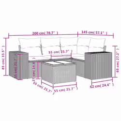 VidaXL 3254856 set mobili da esterno