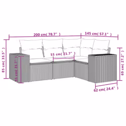 VidaXL 3254860 set mobili da esterno