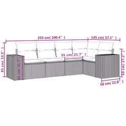 VidaXL 3254862 set mobili da esterno